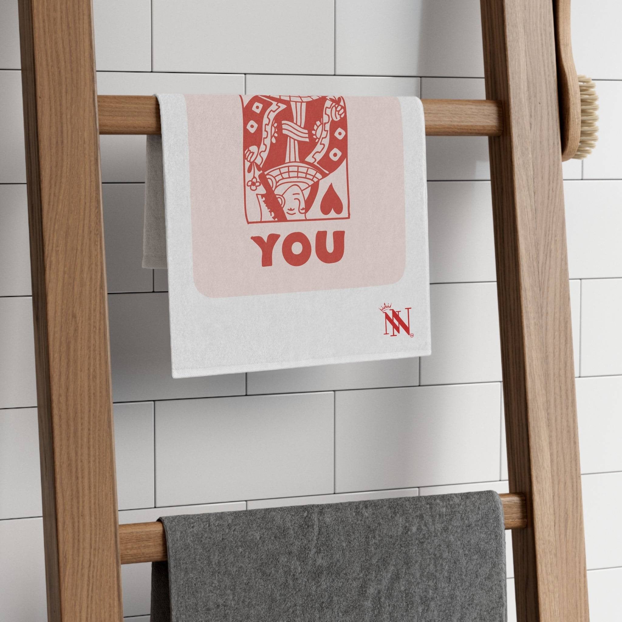 Lucky You Queen Hearts | Mix & Match Soft Fun-Flirty Lovers’ Towels