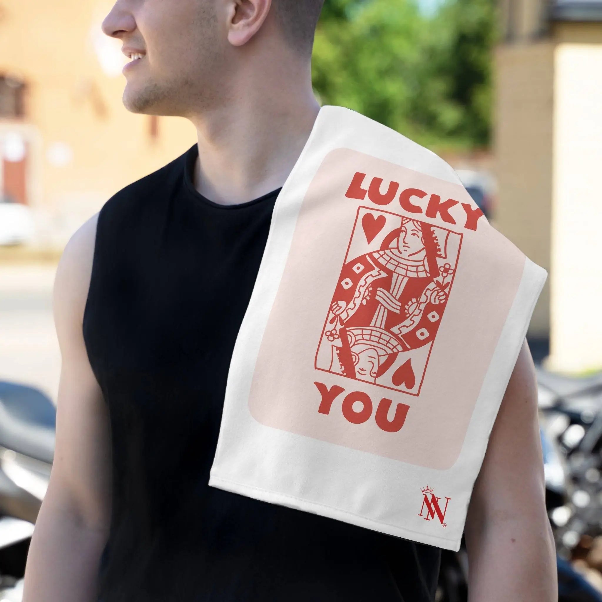 Lucky You Queen Hearts | Mix & Match Soft Fun-Flirty Lovers’ Towels