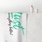 Lust Makes Everything Better! Fun XL Cum Towel | Bold & Sexy Stylish