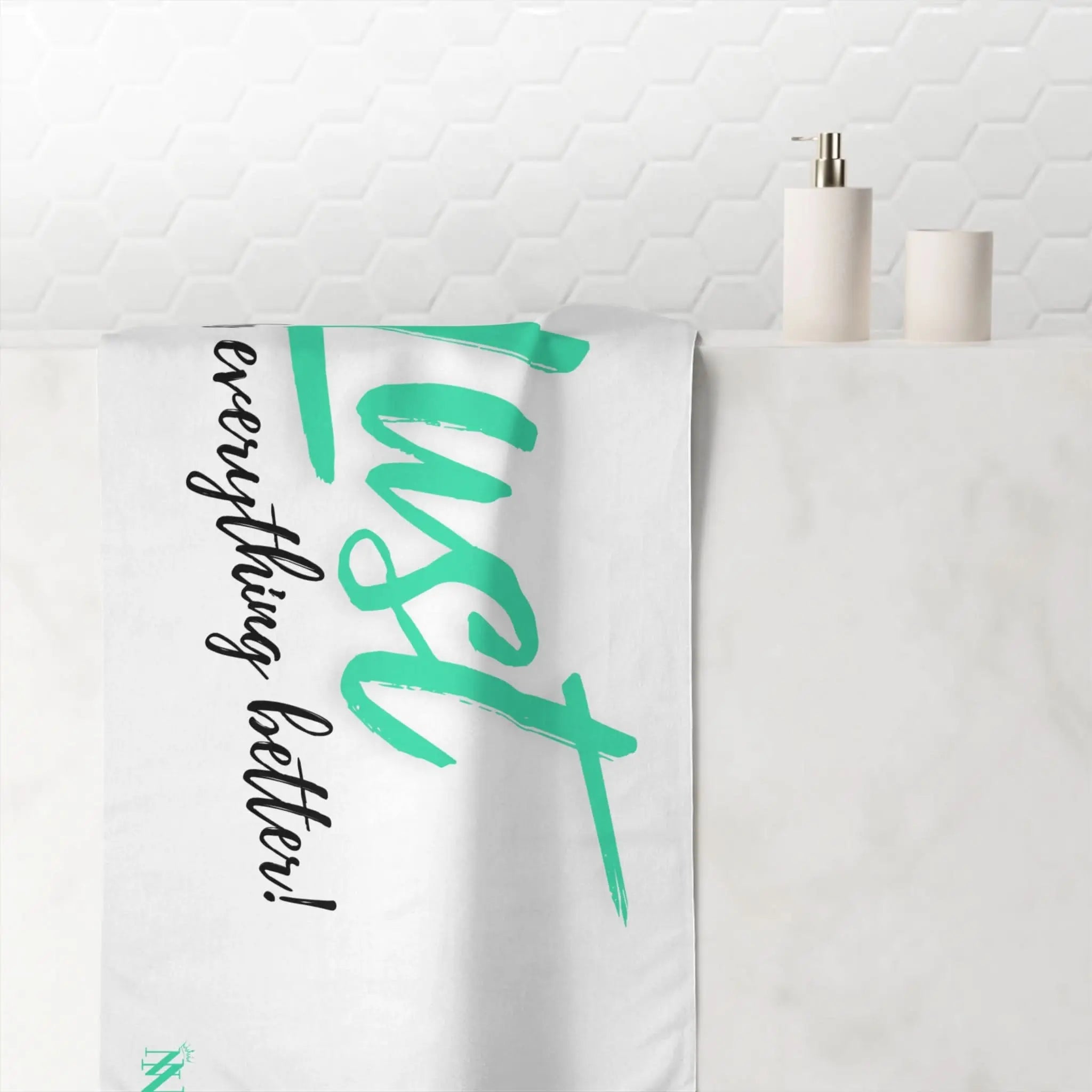 Lust Makes Everything Better! Fun XL Cum Towel | Bold & Sexy Stylish