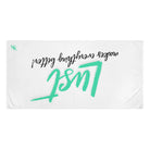 Lust Makes Everything Better! Fun XL Cum Towel | Bold & Sexy Stylish