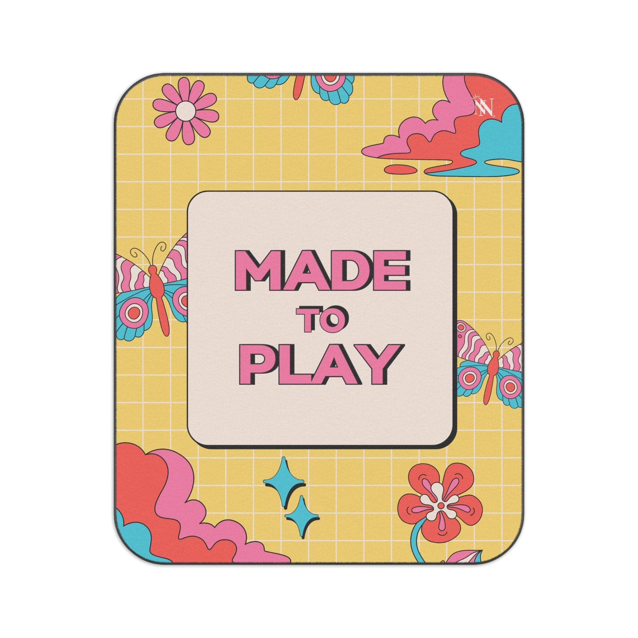 Made to Play Retro Vibe | Mix Match Fun-Flirty Lovers’ Water-Resistant Blankets