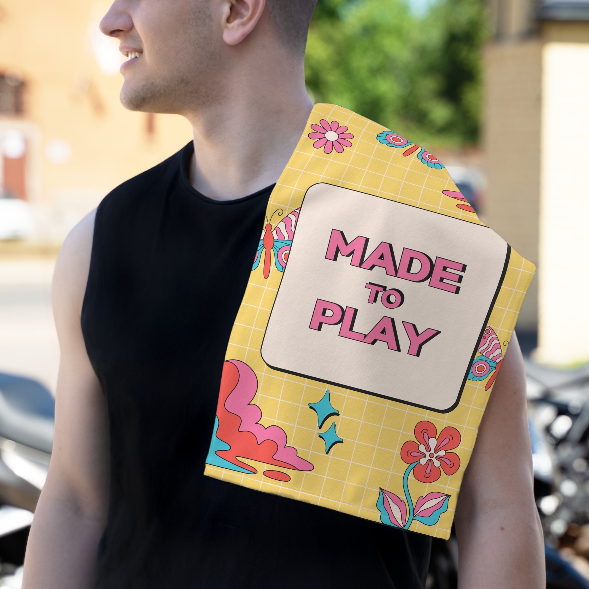 Made to Play Retro Vibe | Mix & Match Soft Fun-Flirty Lovers’ Towels