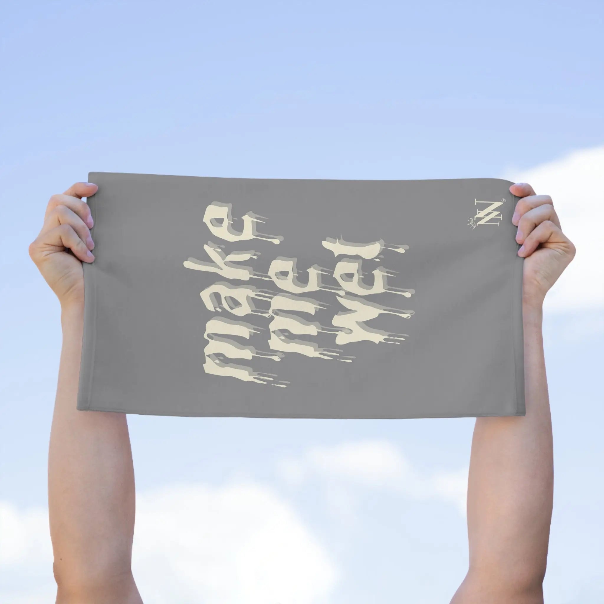 Make Me Wet Grey | Mix & Match Soft Fun-Flirty Lovers’ Towels