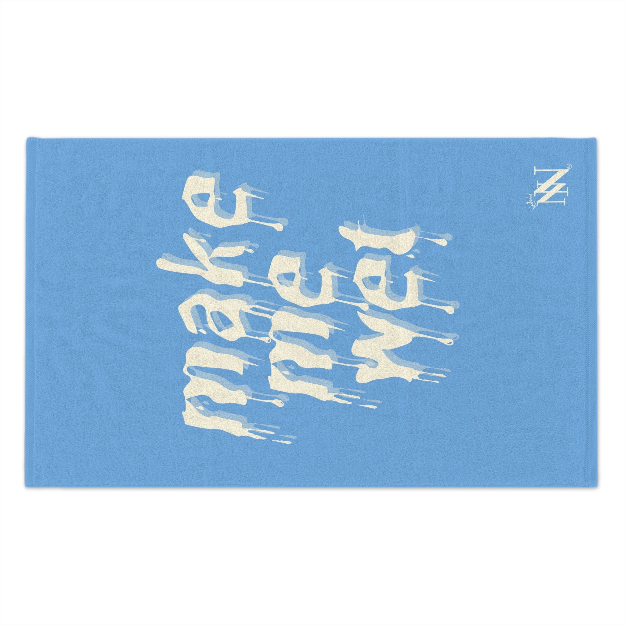 Make Me Wet Light Blue | Mix & Match Soft Fun-Flirty Lovers’ Towels