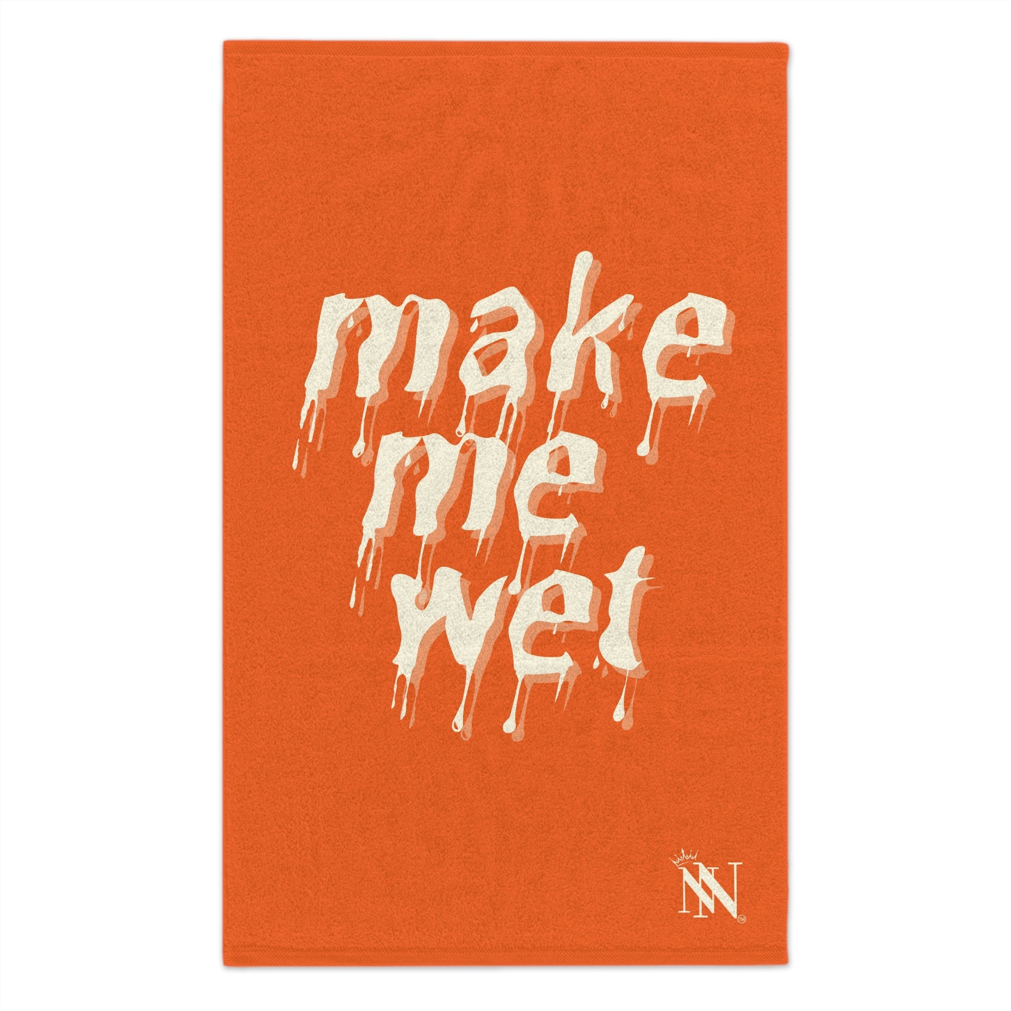 Make Me Wet Orange | Mix & Match Soft Fun-Flirty Lovers’ Towels