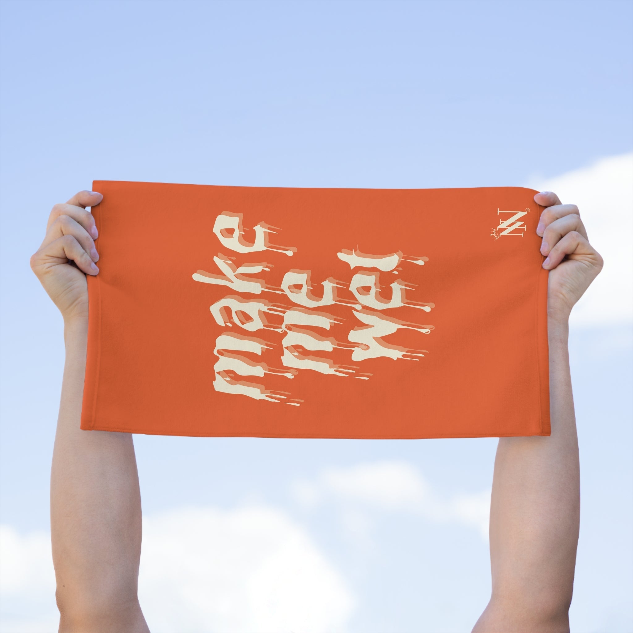 Make Me Wet Orange | Mix & Match Soft Fun-Flirty Lovers’ Towels