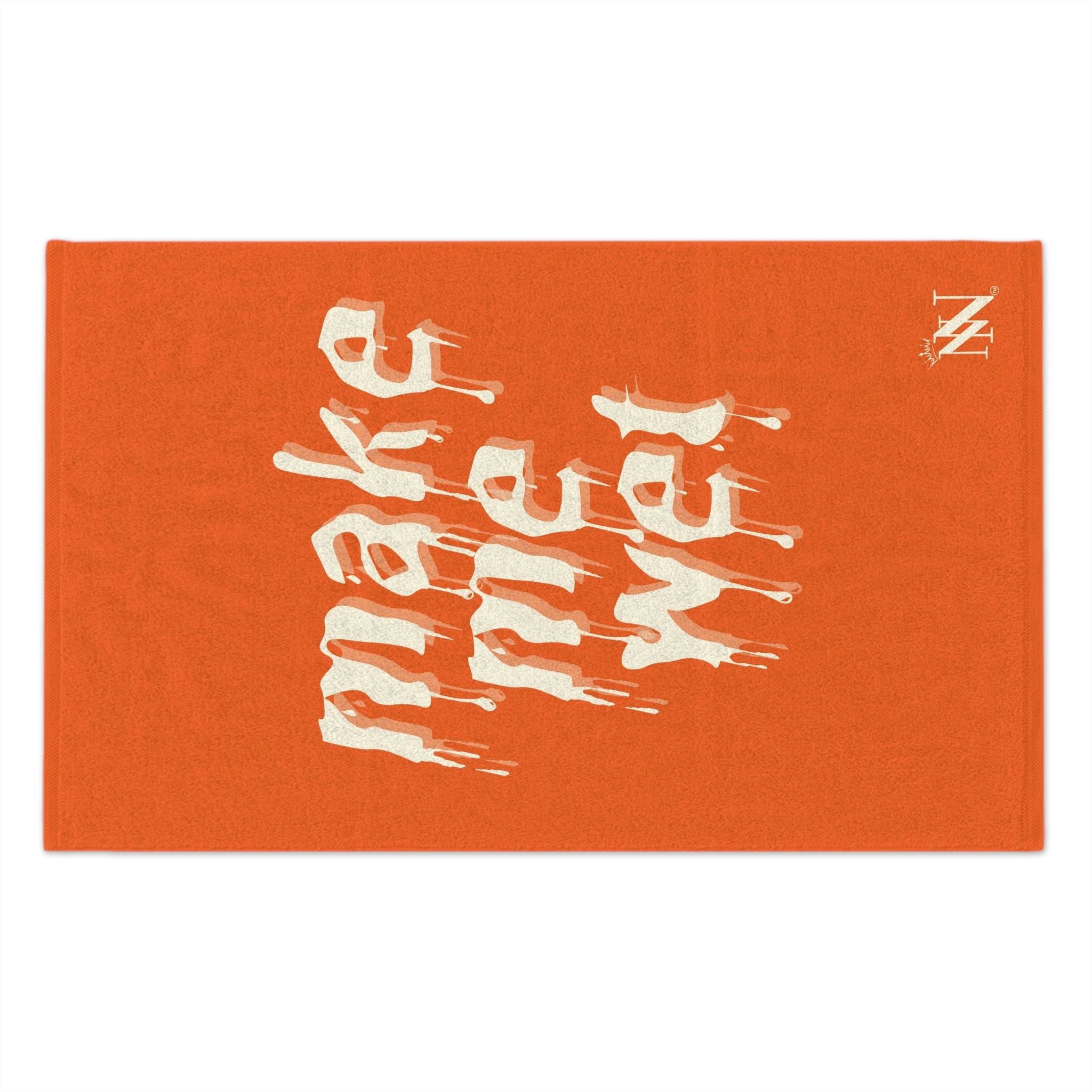 Make Me Wet Orange | Mix & Match Soft Fun-Flirty Lovers’ Towels