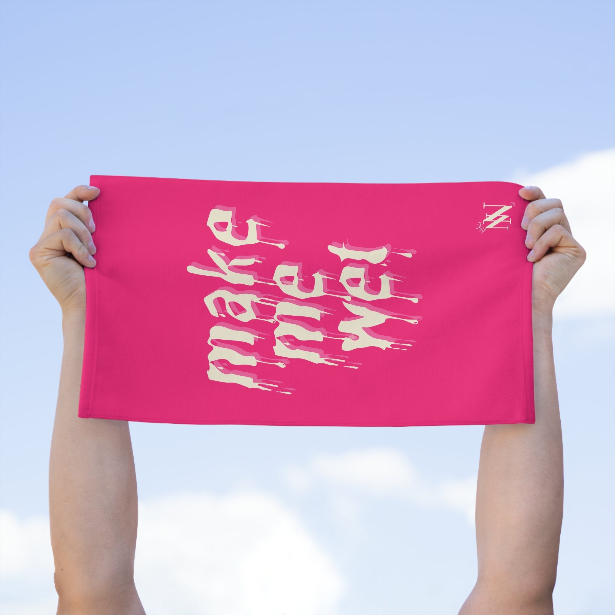 Make Me Wet Pink | Mix & Match Soft Fun-Flirty Lovers’ Towels