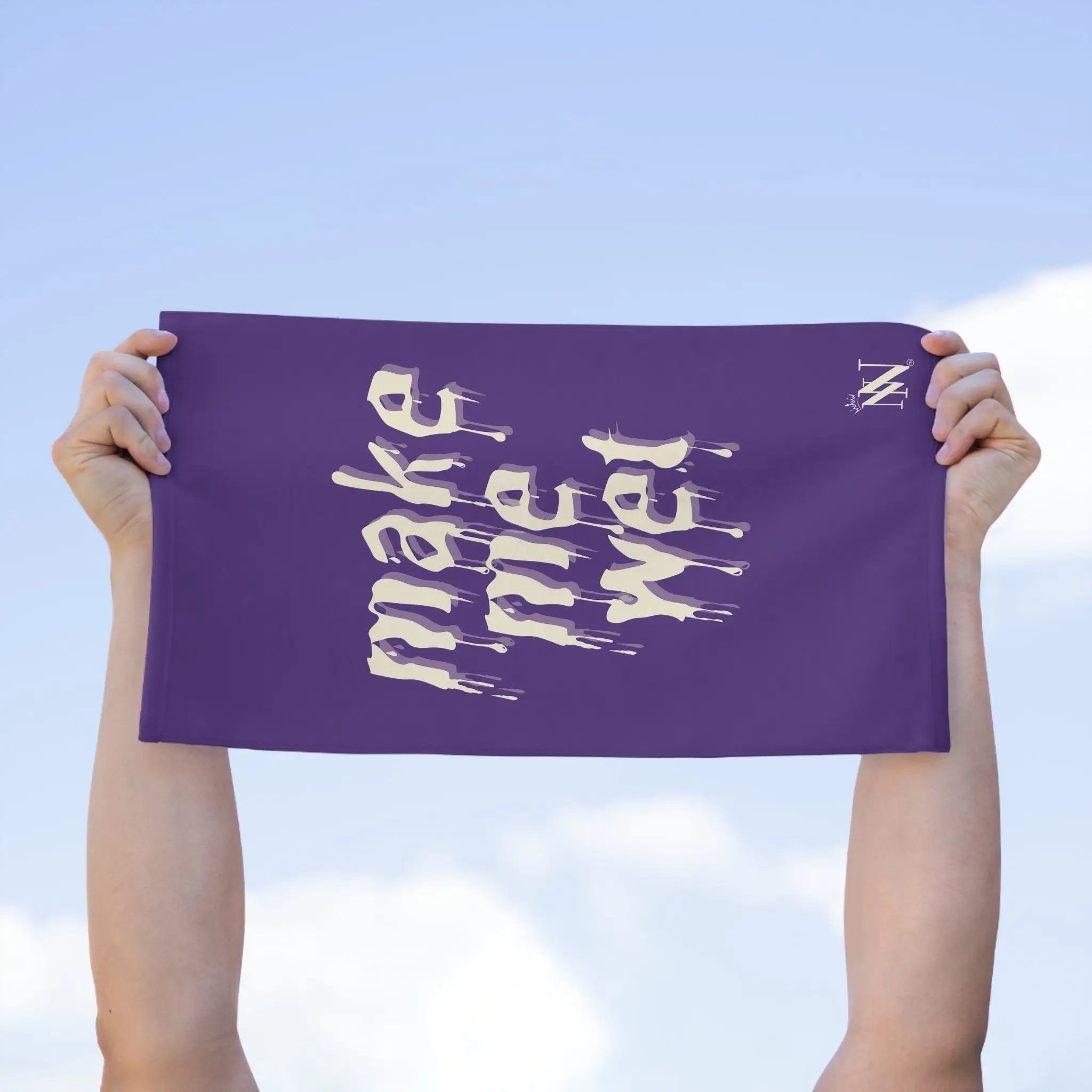 Make Me Wet Purple | Mix & Match Soft Fun-Flirty Lovers’ Towels