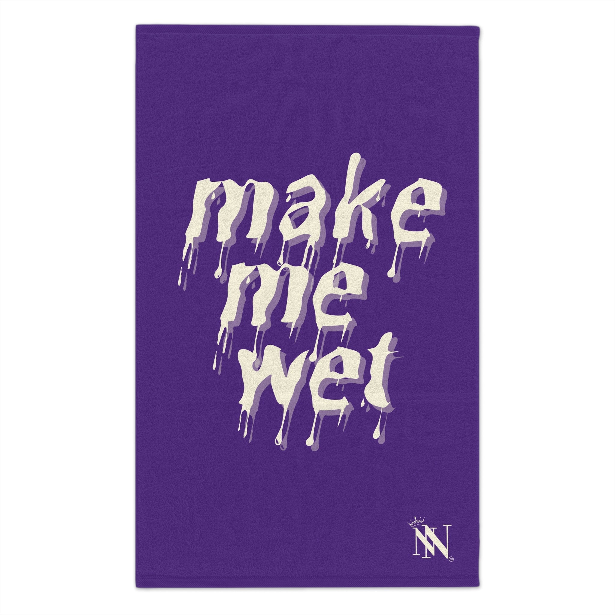 Make Me Wet Purple | Mix & Match Soft Fun-Flirty Lovers’ Towels