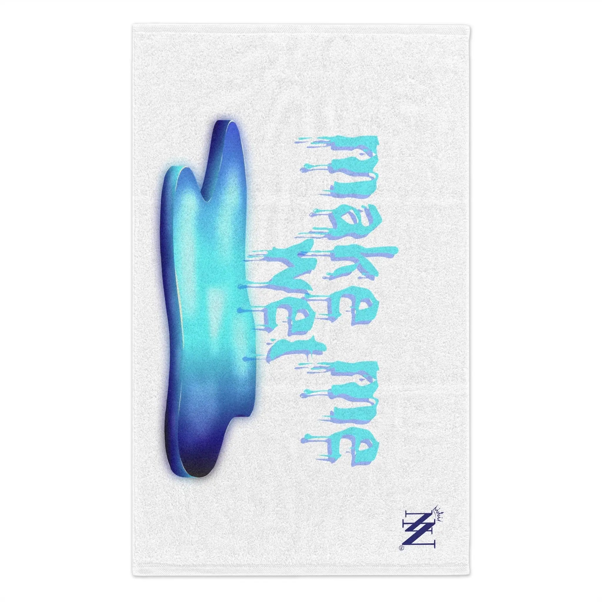 Make Me Wet White | Mix & Match Soft Fun-Flirty Lovers’ Towels