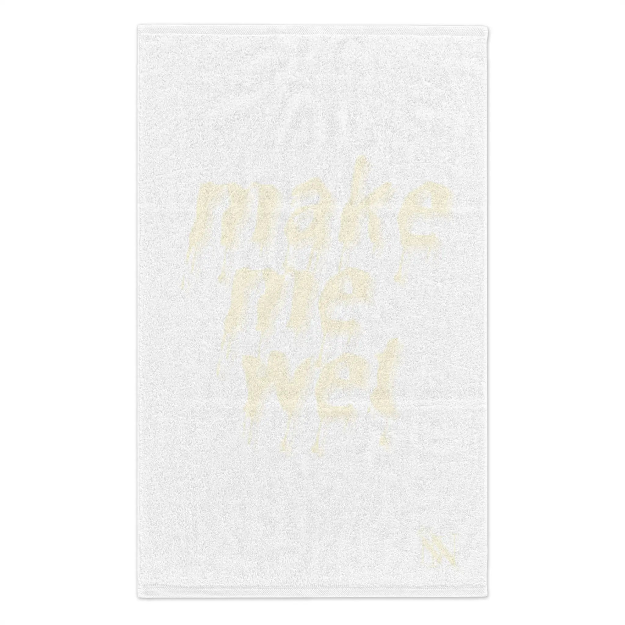 Make Me Wet White | Mix & Match Soft Fun-Flirty Lovers’ Towels
