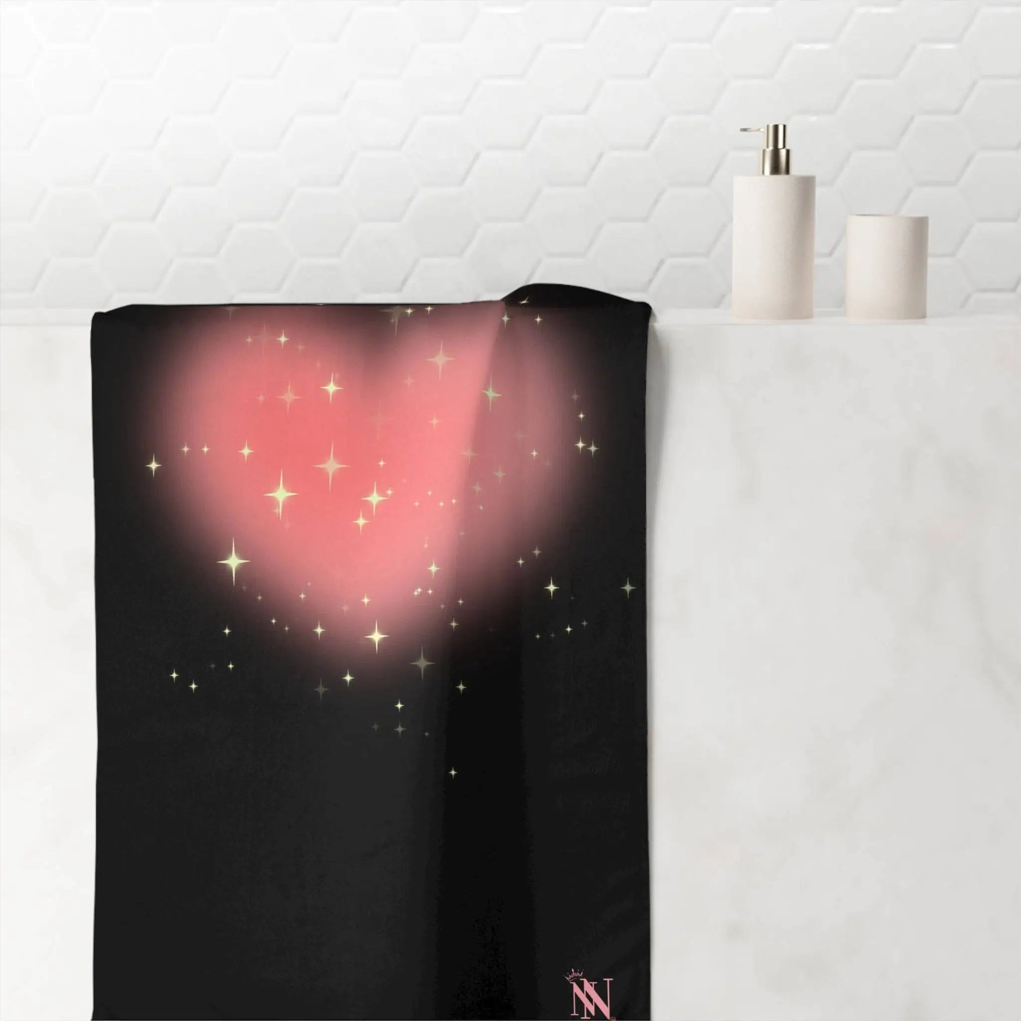 Make My Heart Sparkle | Mix & Match Naughty XL Fun-Flirty Lovers’ Towels