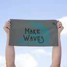 Make Waves Grey | Mix & Match Soft Fun-Flirty Lovers’ Towels