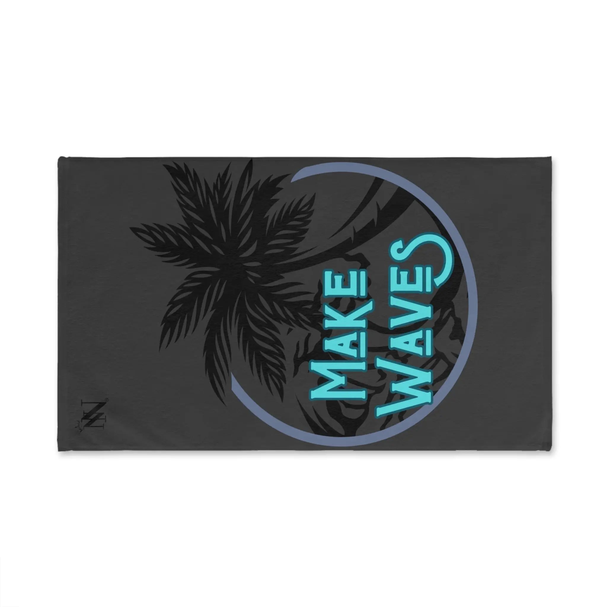 Make Waves Palm Tree Dark Grey | Mix & Match Original Fun-Flirty Lovers’ Towels