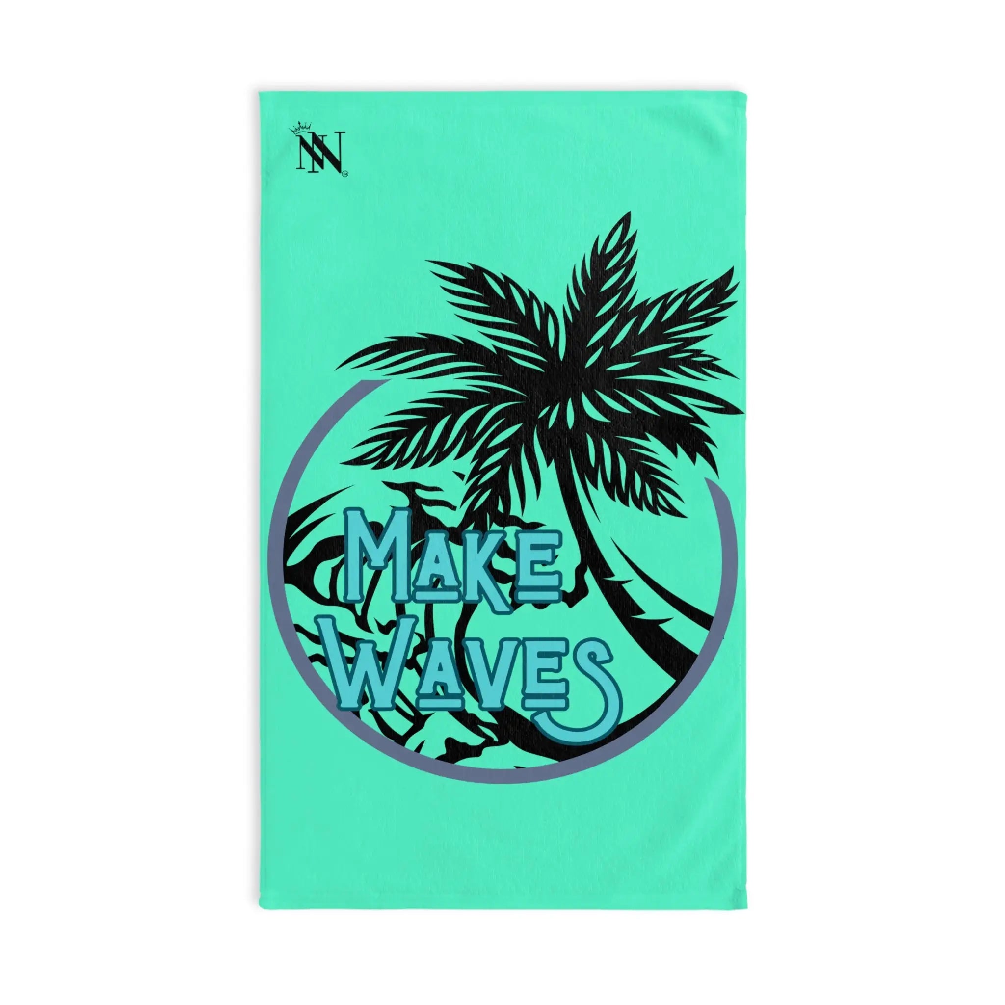 Make Waves Palm Tree Neon Mint | Mix & Match Original Fun-Flirty Lovers’ Towels