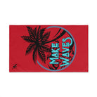 Make Waves Palm Tree Red | Mix & Match Original Fun-Flirty Lovers’ Towels