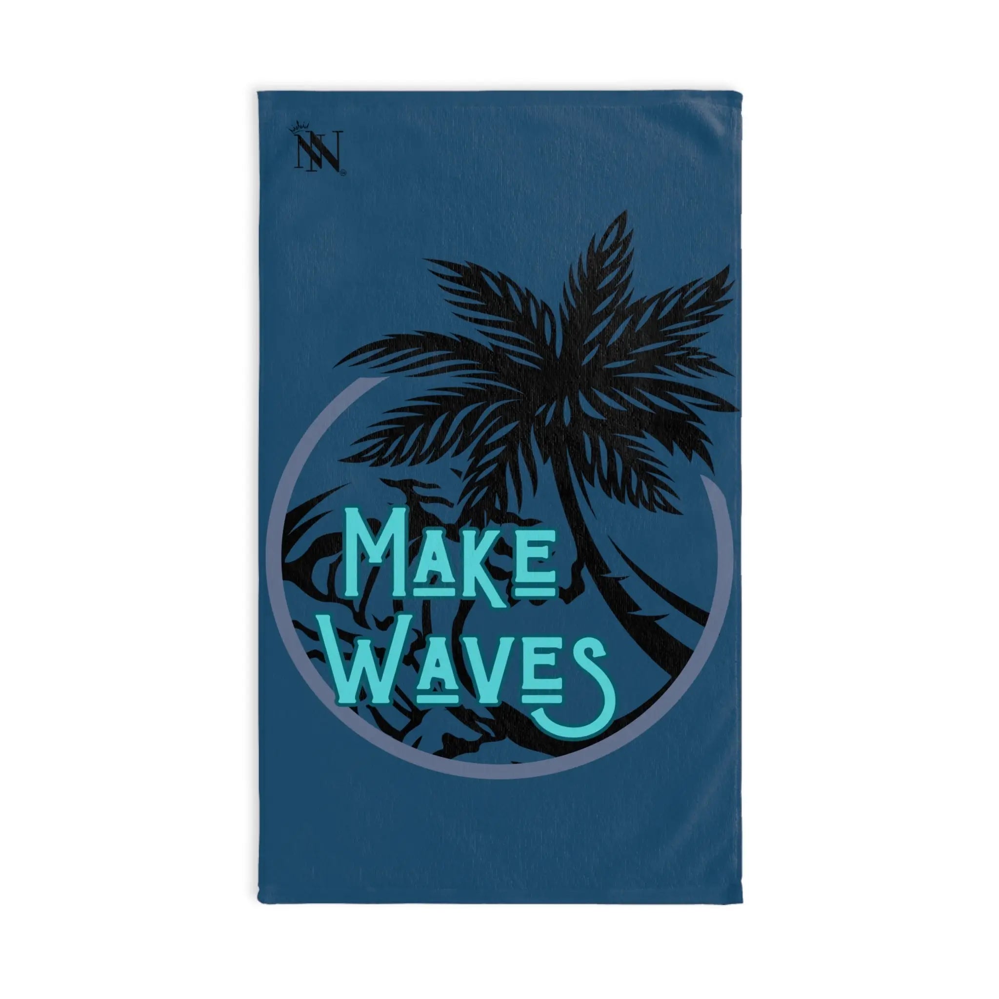 Make Waves Palm Tree Soft Blue | Mix & Match Original Fun-Flirty Lovers’ Towels