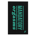 Mandatory Orgasms Black | Mix & Match Soft Fun-Flirty Lovers’ Towels