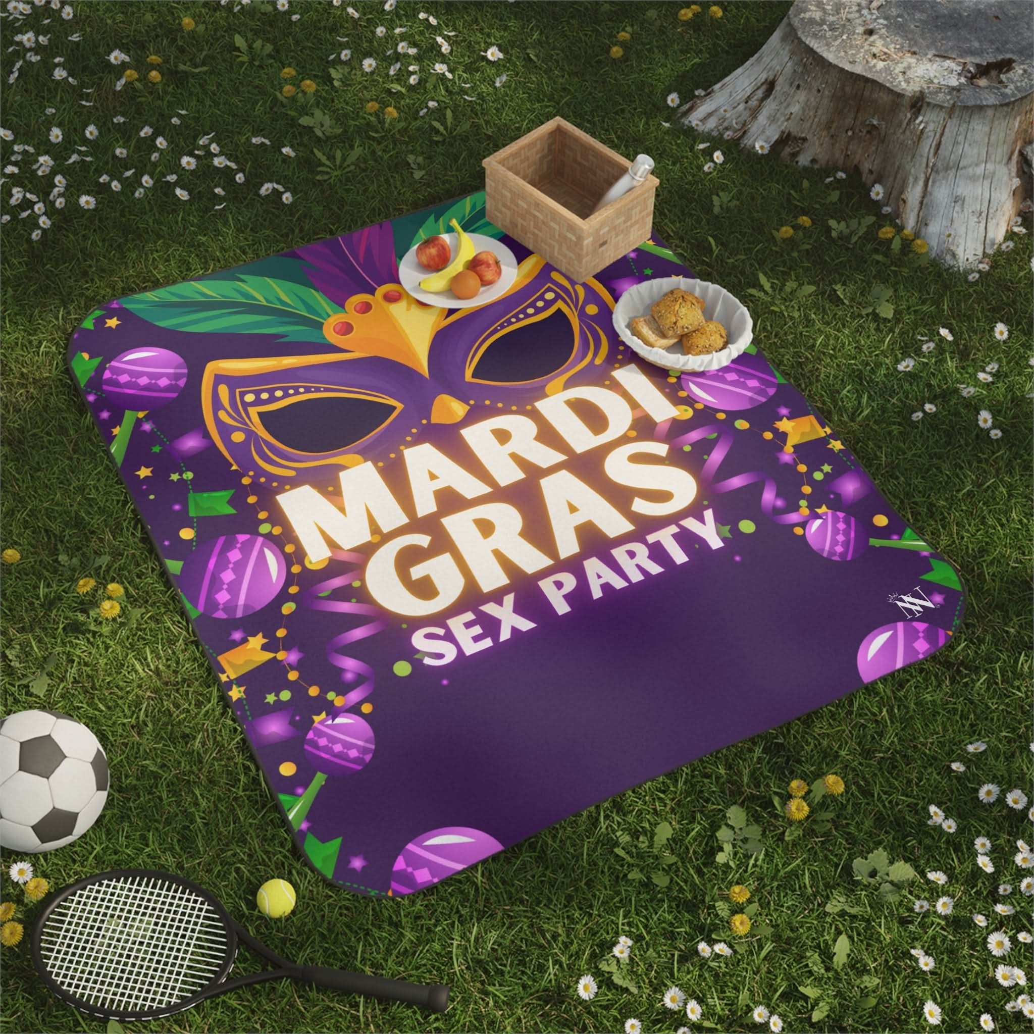 Mardi Gras Party | Mix Match Fun-Flirty Lovers’ Water-Resistant Blankets