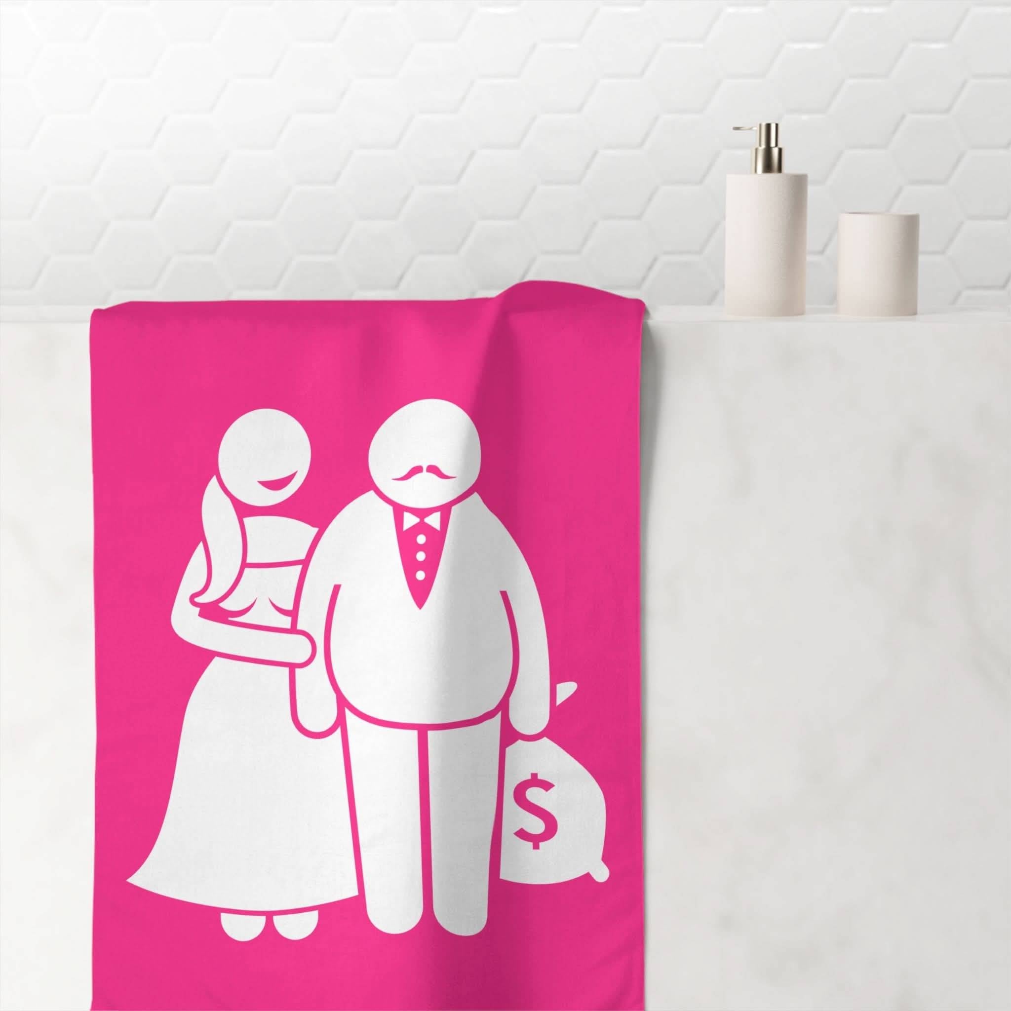 Married A Gold Digger | Mix & Match Naughty XL Fun-Flirty Lovers’ Towels
