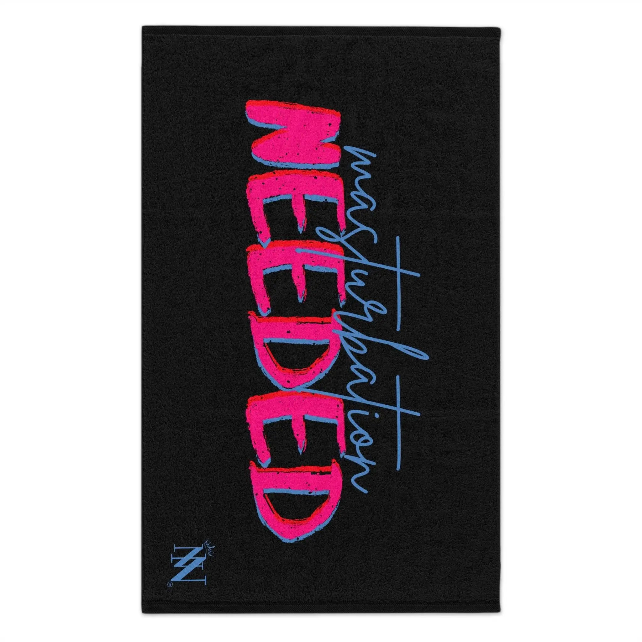 Masturbation Needed Black | Mix & Match Soft Sex Towels | Flirty Lovers’ Gifts