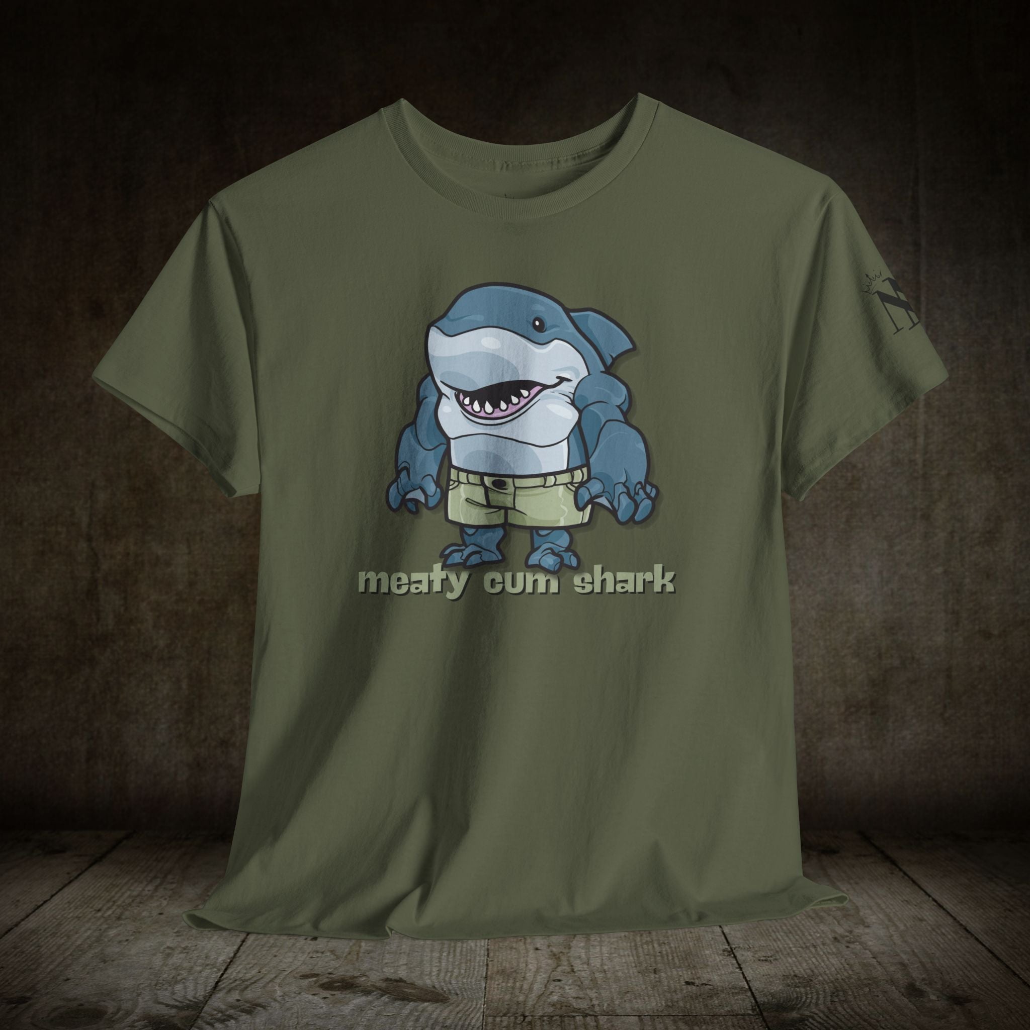 Meaty Cum Shark | Mix & Match 100% Cotton Unisex Fun-Flirty Lovers’ Tees