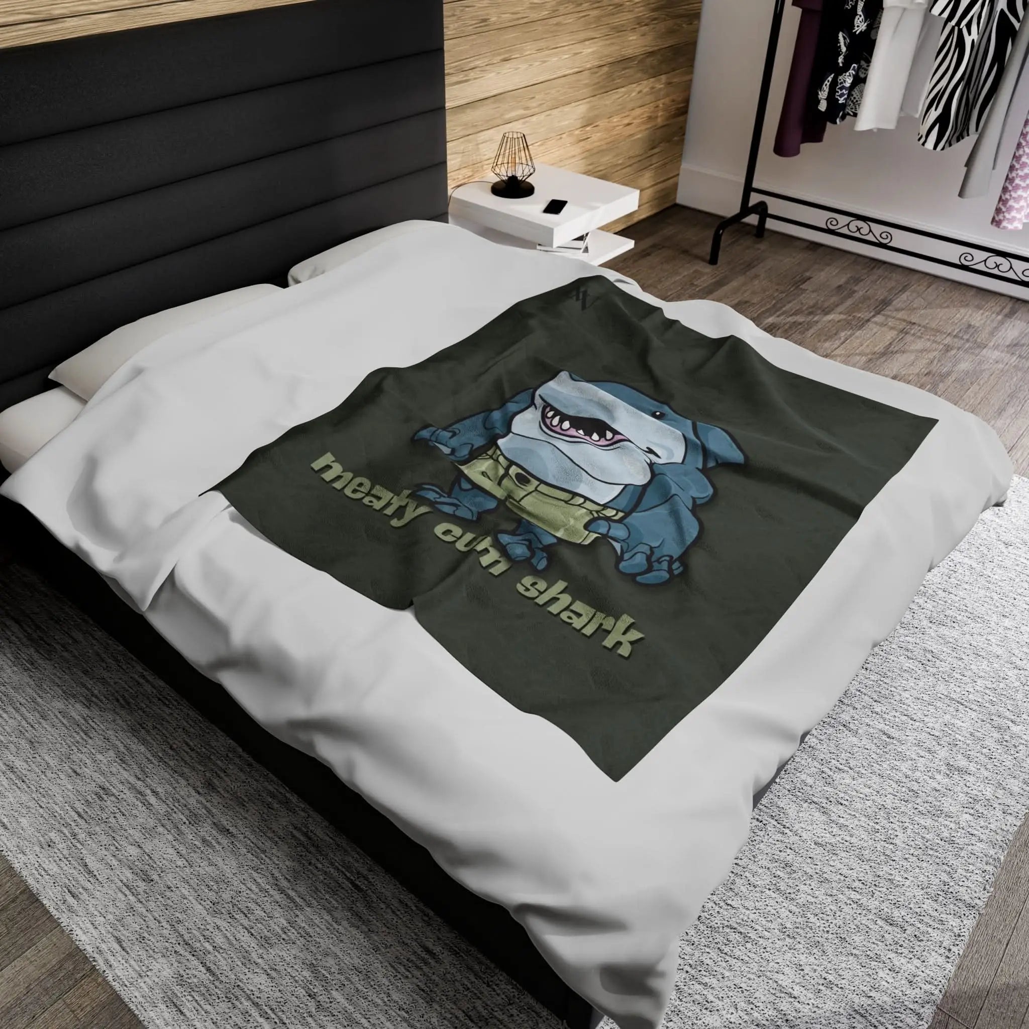 Meaty Cum Shark | Mix & Match Fun-Flirty Lovers’ Blankets