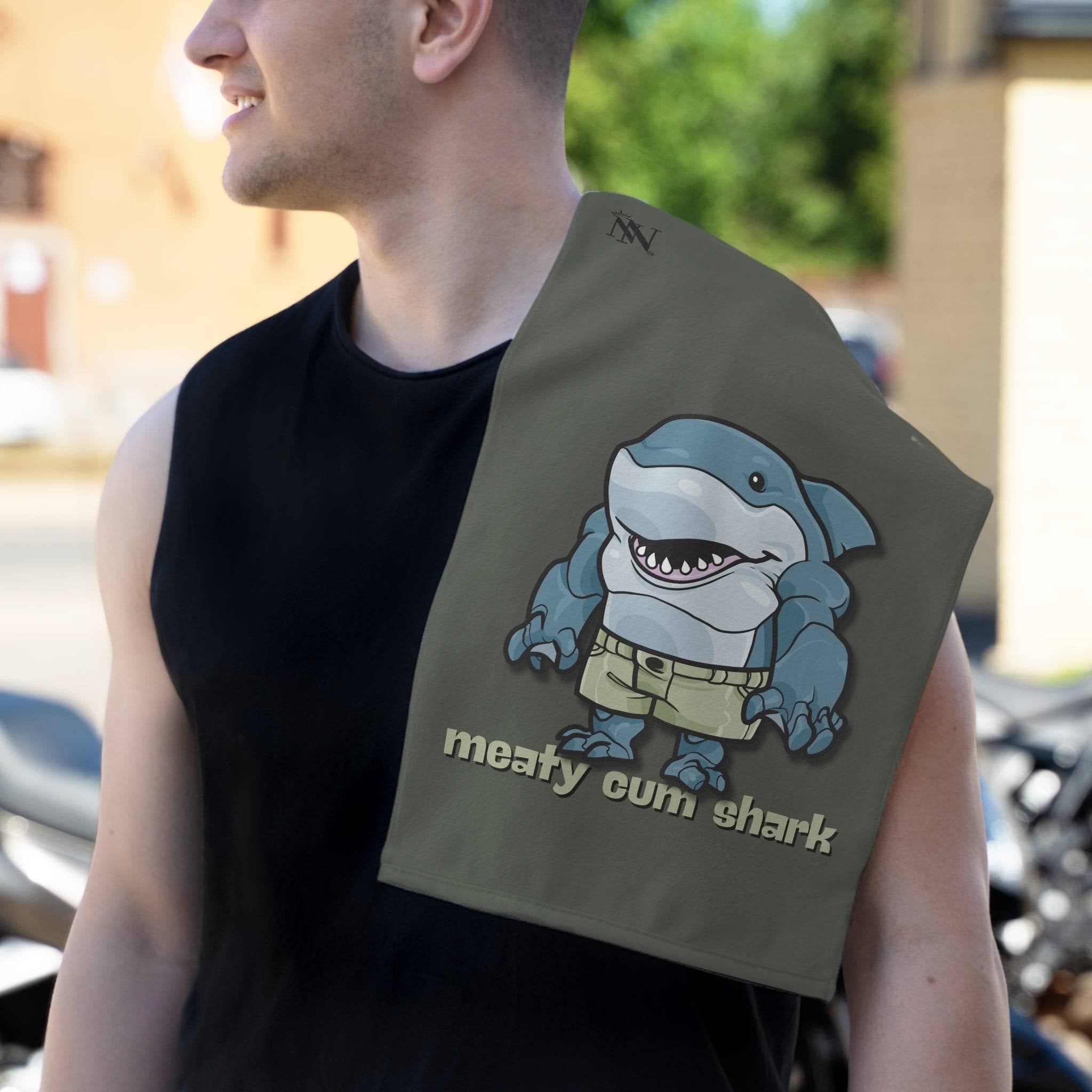 Meaty Cum Shark | Mix & Match Soft Fun-Flirty Lovers’ Towels