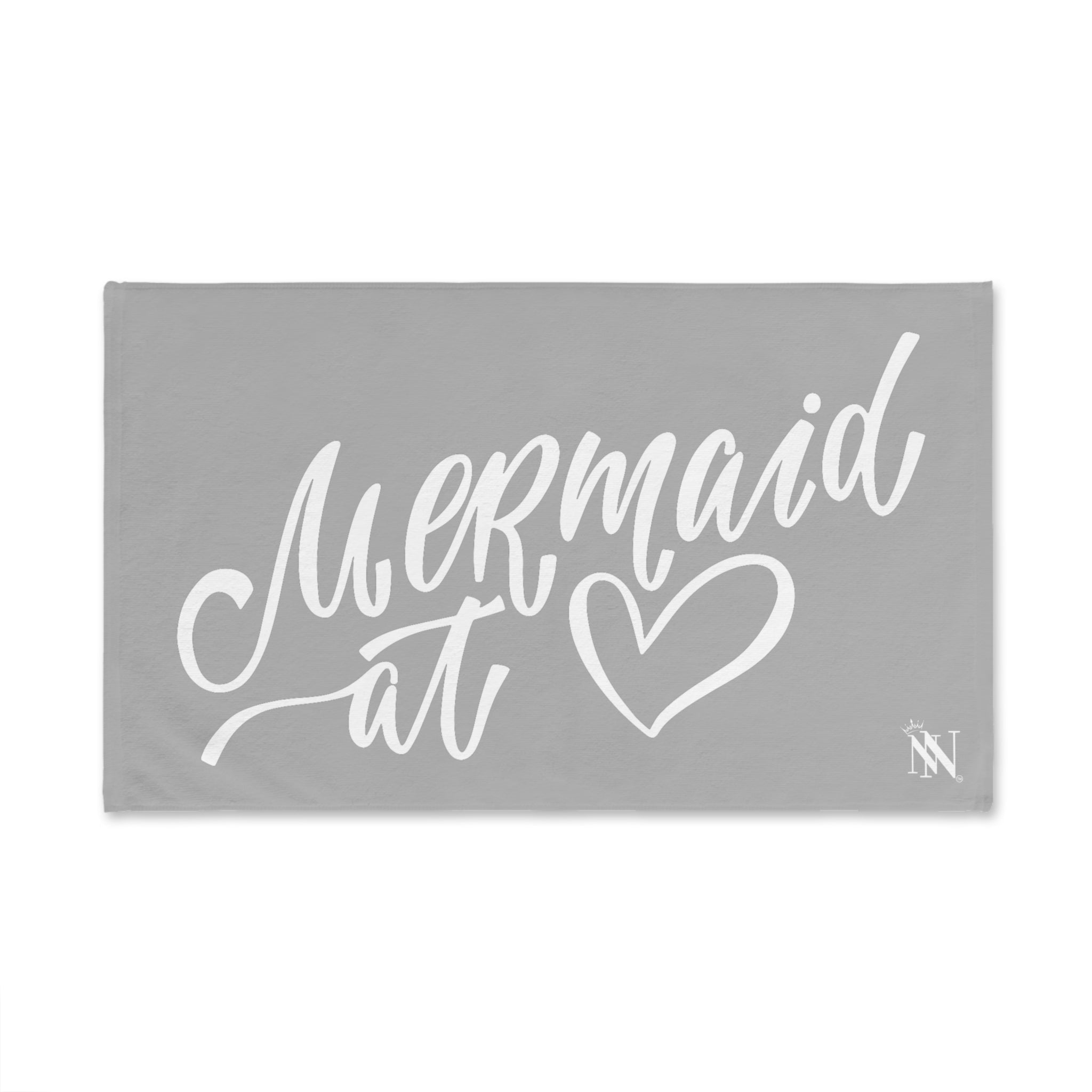 Mermaid At Heart Light Grey | Mix & Match Original Fun-Flirty Lovers’ Towels