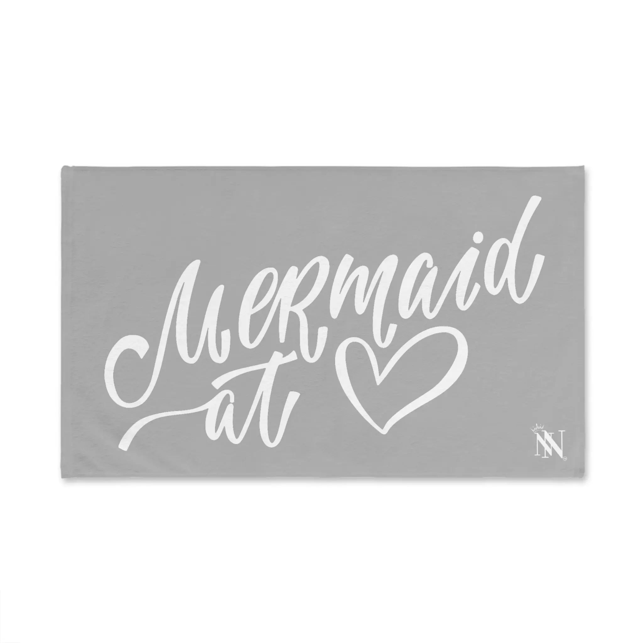 Mermaid At Heart Light Grey | Mix & Match Original Fun-Flirty Lovers’ Towels