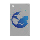 Mermaid & Stars Light Grey | Mix & Match Original Fun-Flirty Lovers’ Towel