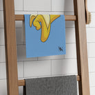 Mighty Banana Light Blue | Mix & Match Soft Fun-Flirty Lovers’ Towels
