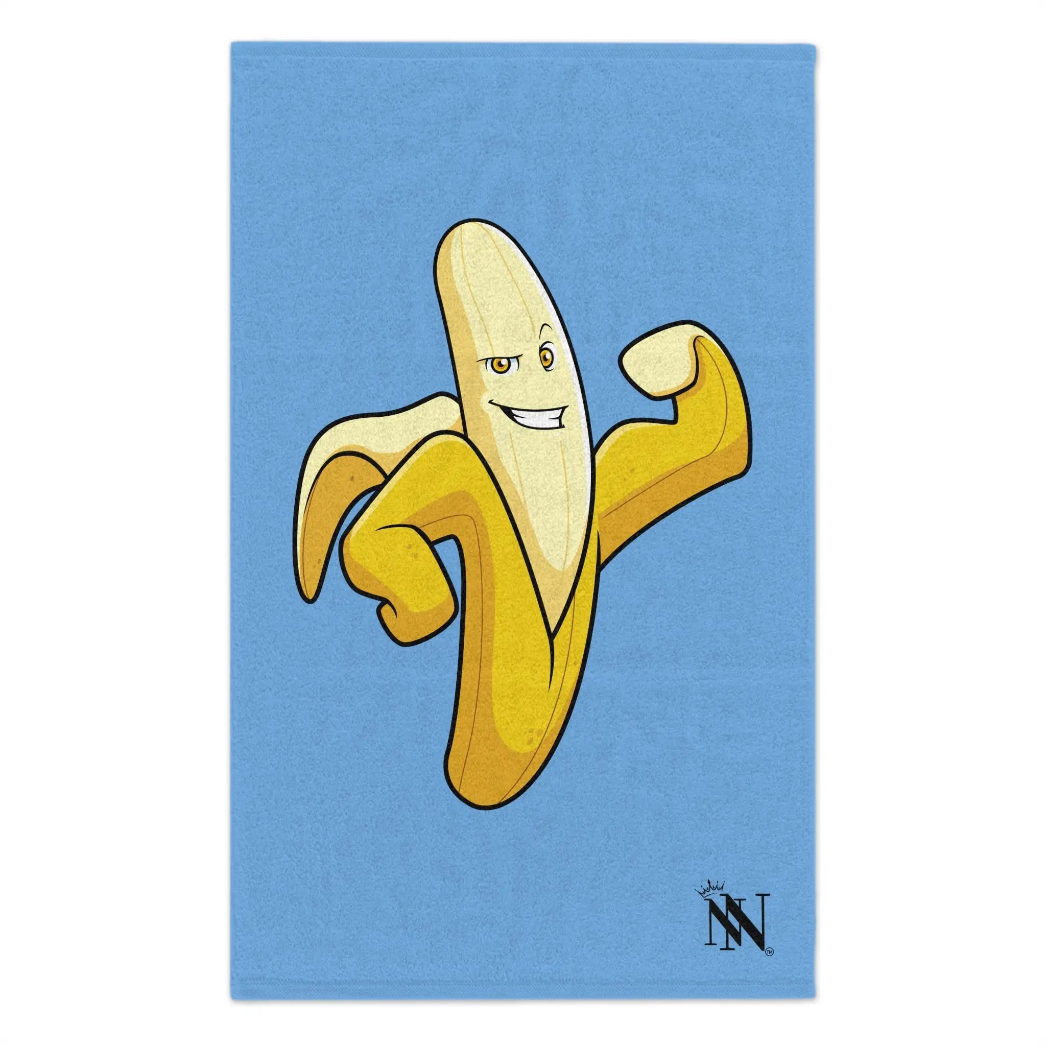 Mighty Banana Light Blue | Mix & Match Soft Fun-Flirty Lovers’ Towels