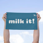 Milk It! Blue Mix & Match Soft Sex Towels | Flirty Lovers’ Gifts