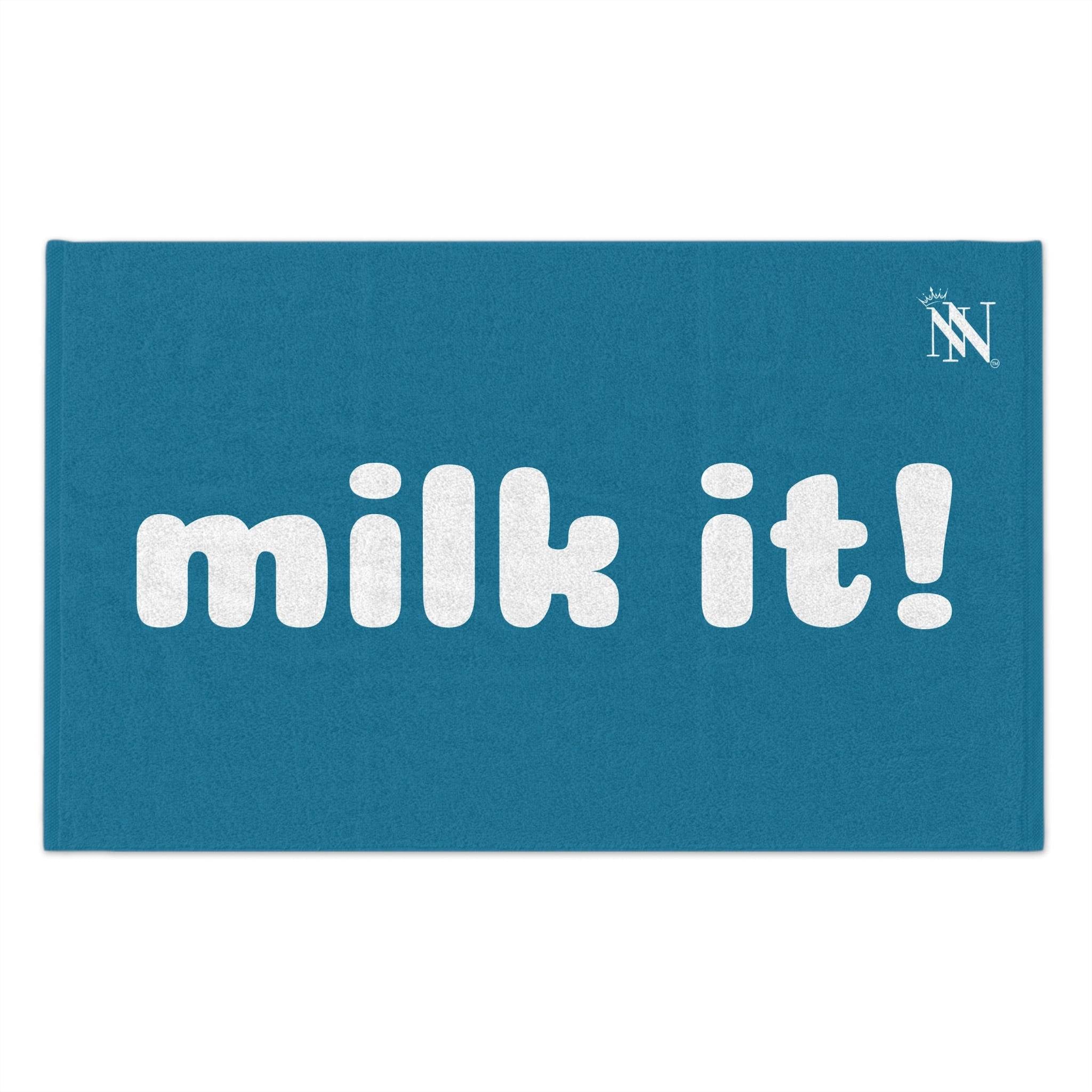 Milk It! Blue Mix & Match Soft Sex Towels | Flirty Lovers’ Gifts