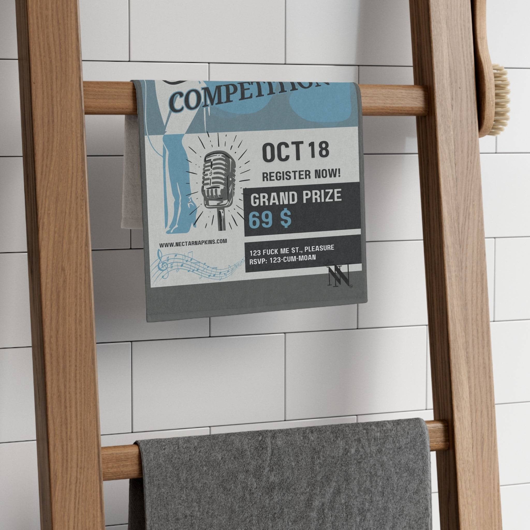 Moaning Competition | Mix & Match Soft Fun-Flirty Lovers’ Towels