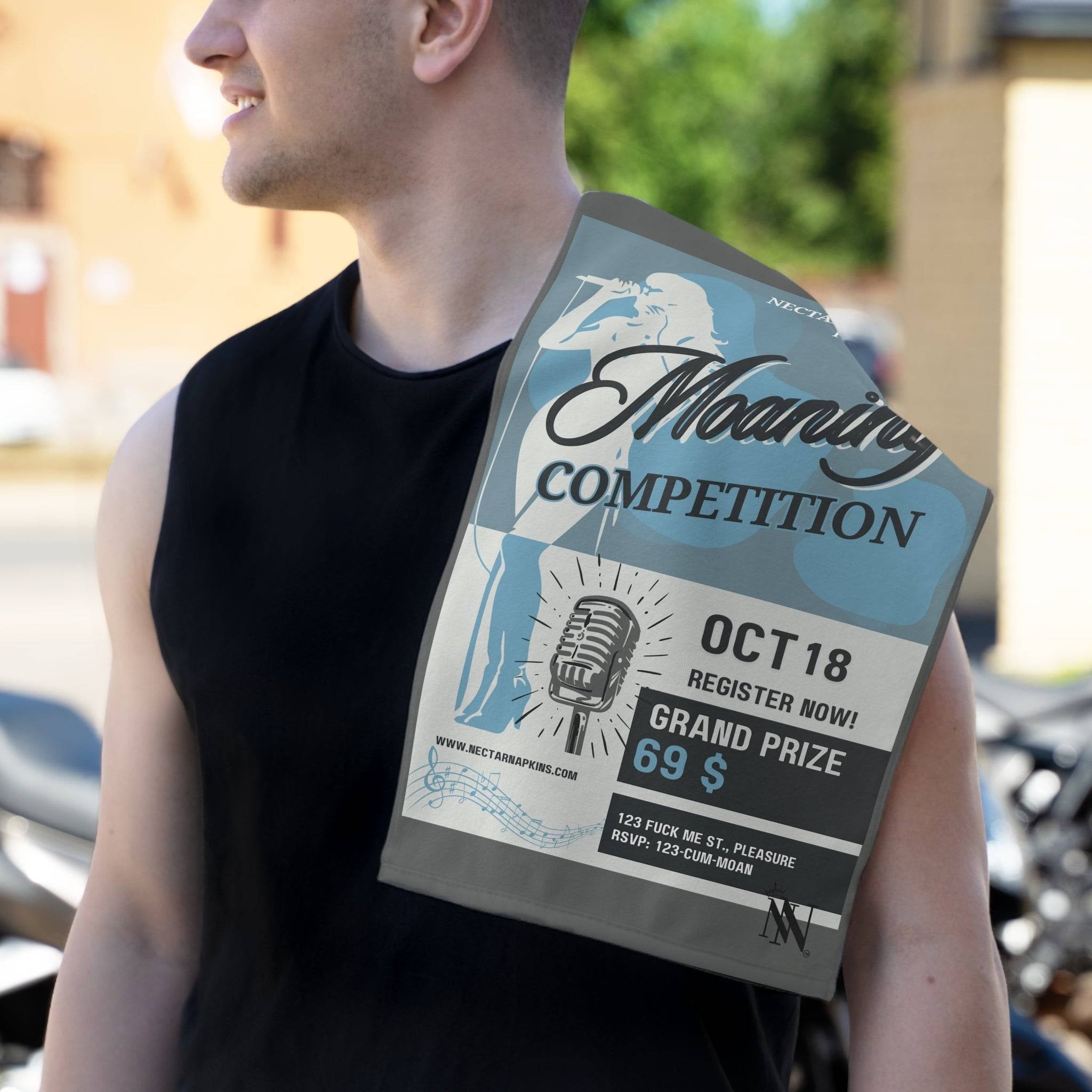 Moaning Competition | Mix & Match Soft Fun-Flirty Lovers’ Towels