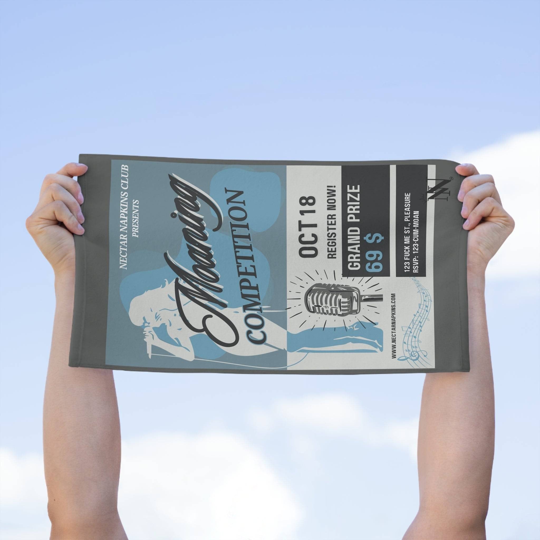 Moaning Competition | Mix & Match Soft Fun-Flirty Lovers’ Towels