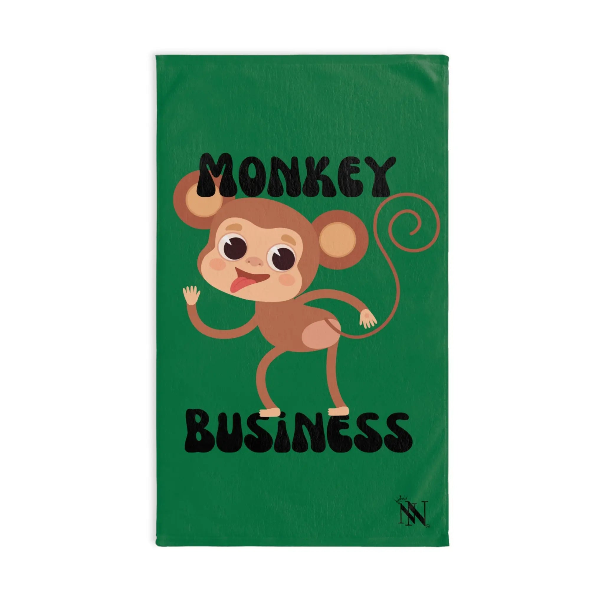 Monkey Business Green | Mix & Match Original Fun-Flirty Lovers’ Towels