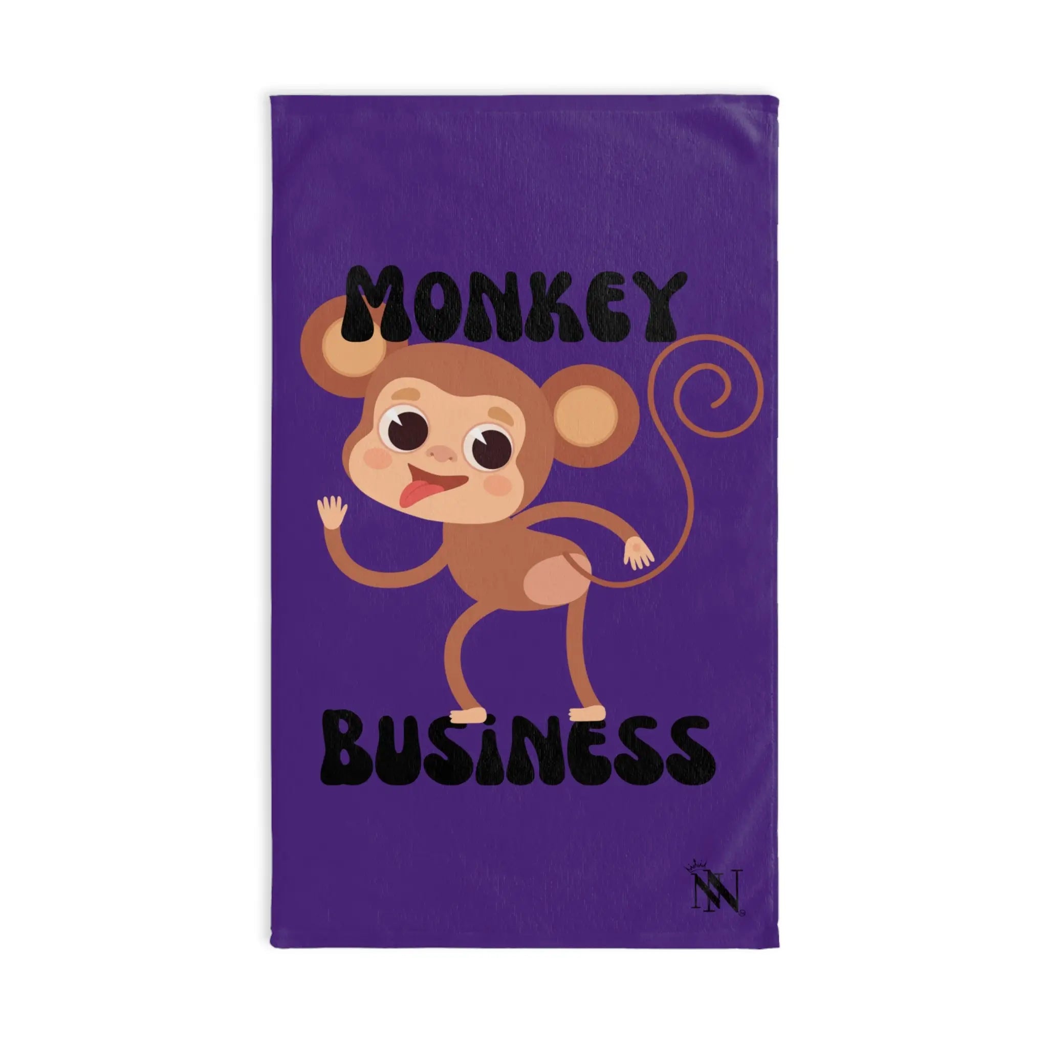 Monkey Business Purple | Mix & Match Original Fun-Flirty Lovers’ Towels
