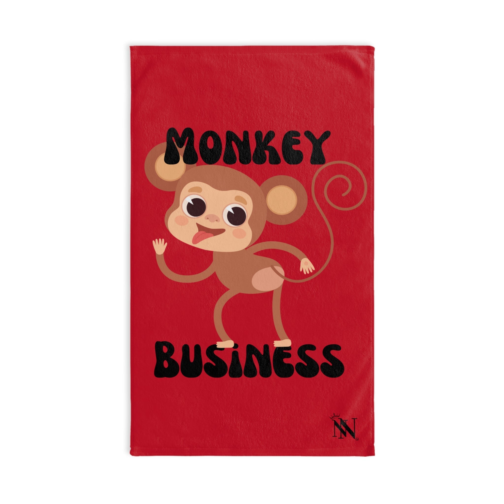 Monkey Business Red | Mix & Match Original Fun-Flirty Lovers’ Towels