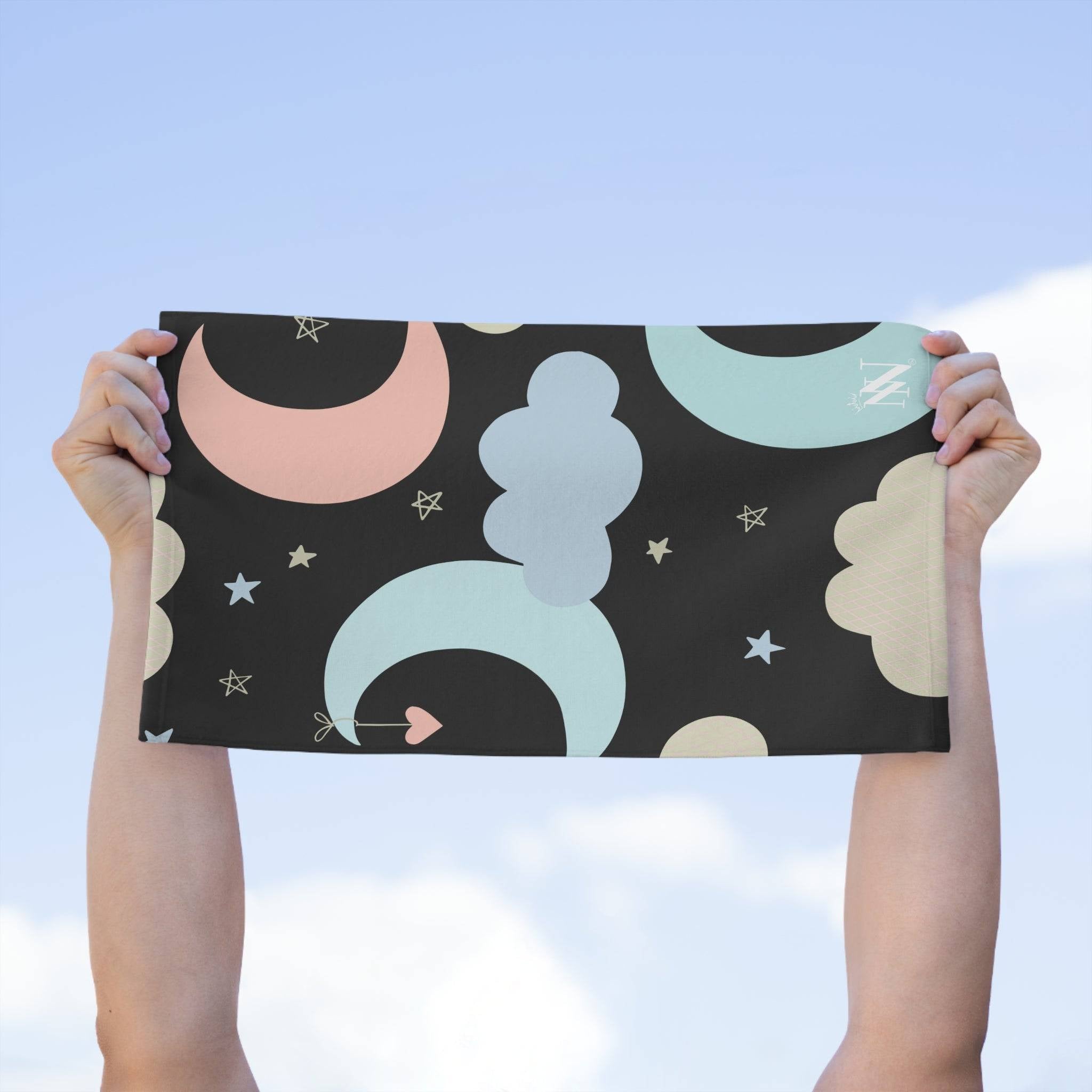 Moon Stars Adult Burp Rag | Mix & Match Soft Fun-Flirty Lovers’ Towels