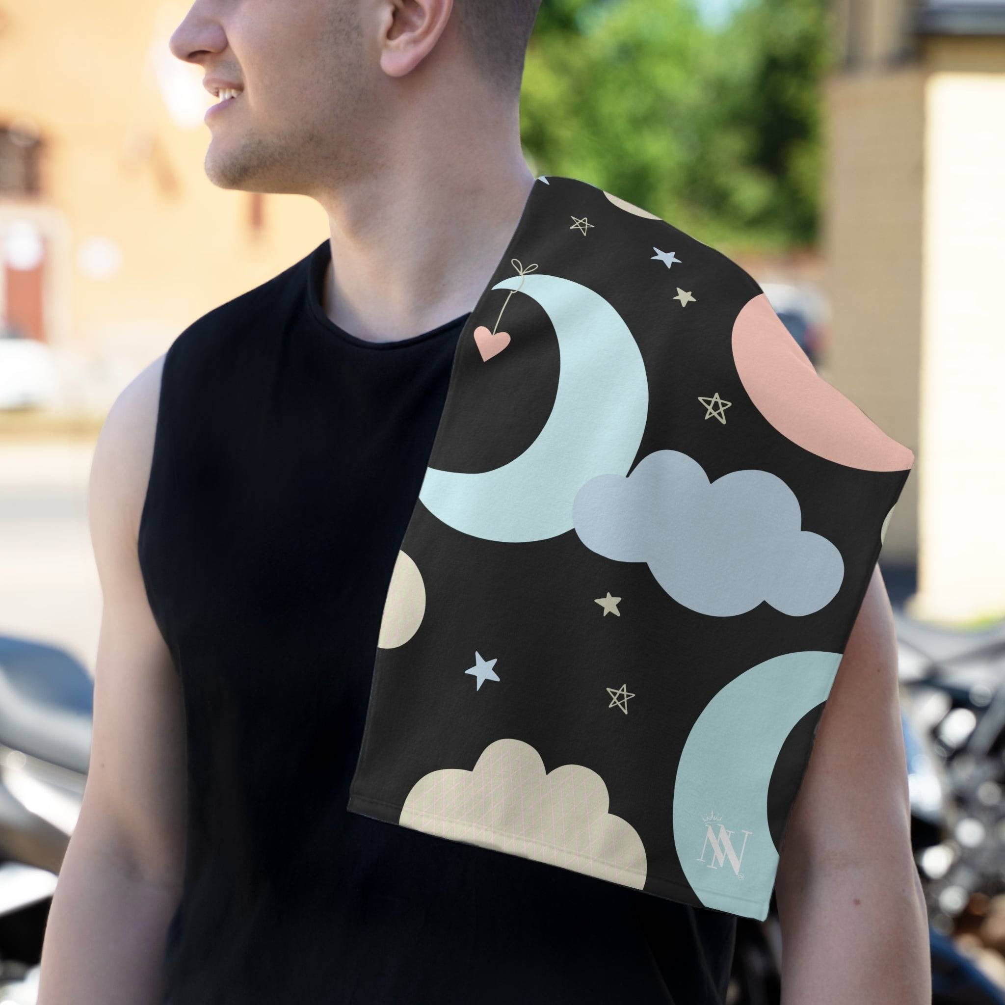 Moon Stars Adult Burp Rag | Mix & Match Soft Fun-Flirty Lovers’ Towels