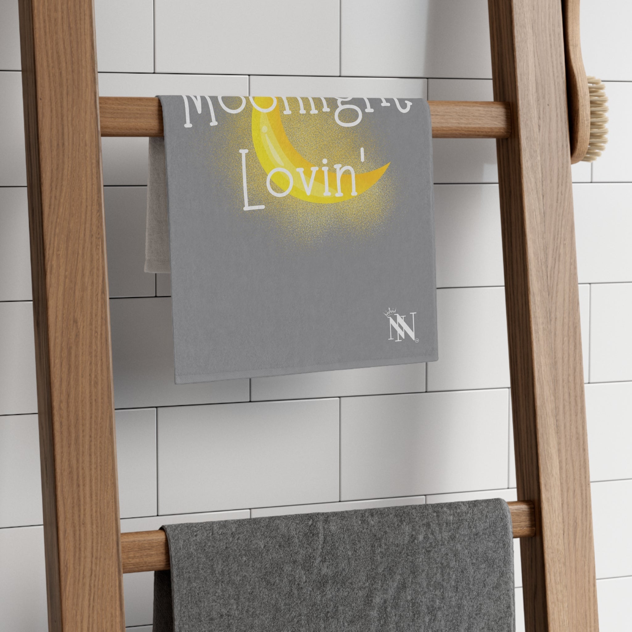 Moonlight Lovin’ Grey | Mix & Match Soft Fun-Flirty Lovers’ Towels