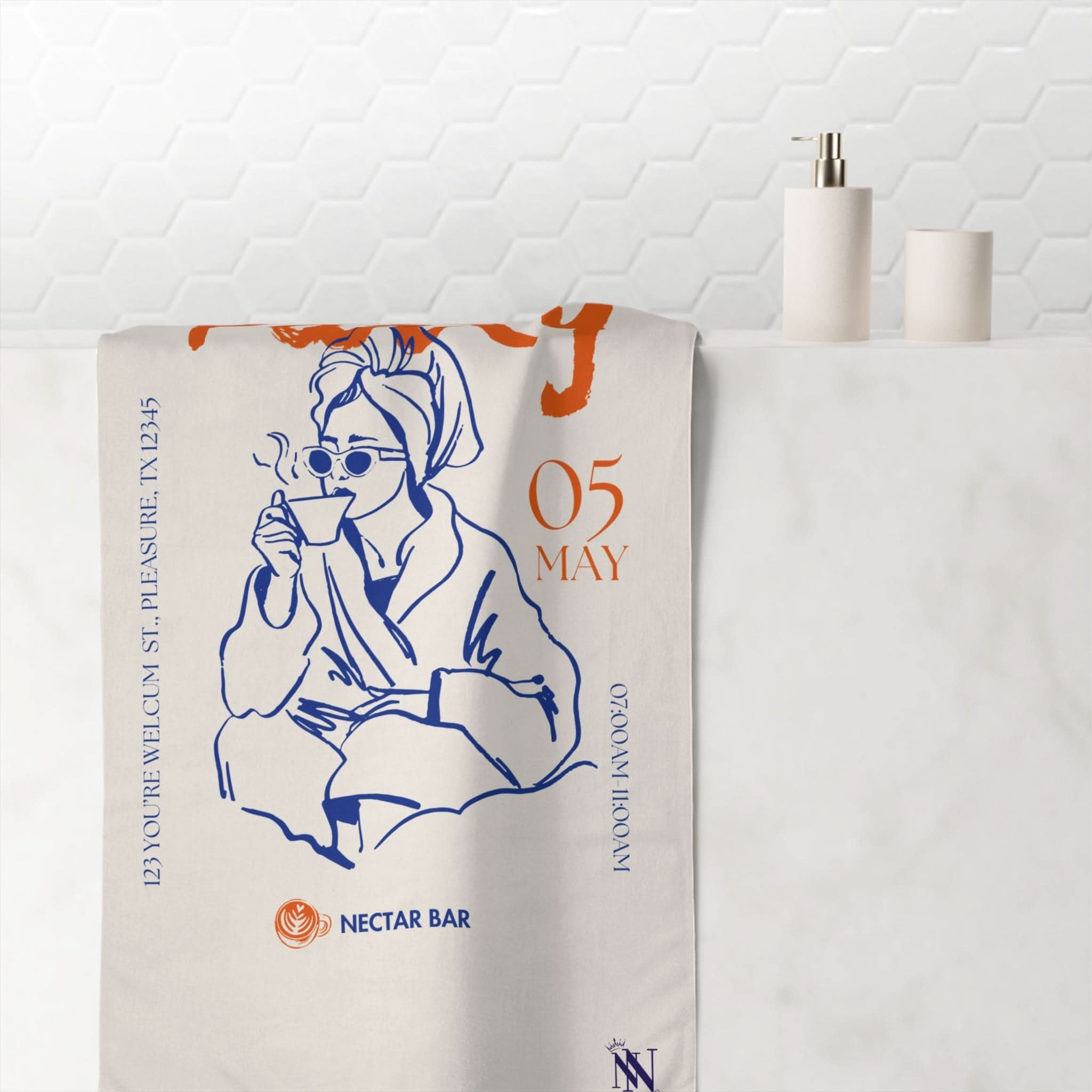 Morning After Party | Mix & Match Naughty XL Fun-Flirty Lovers’ Towels