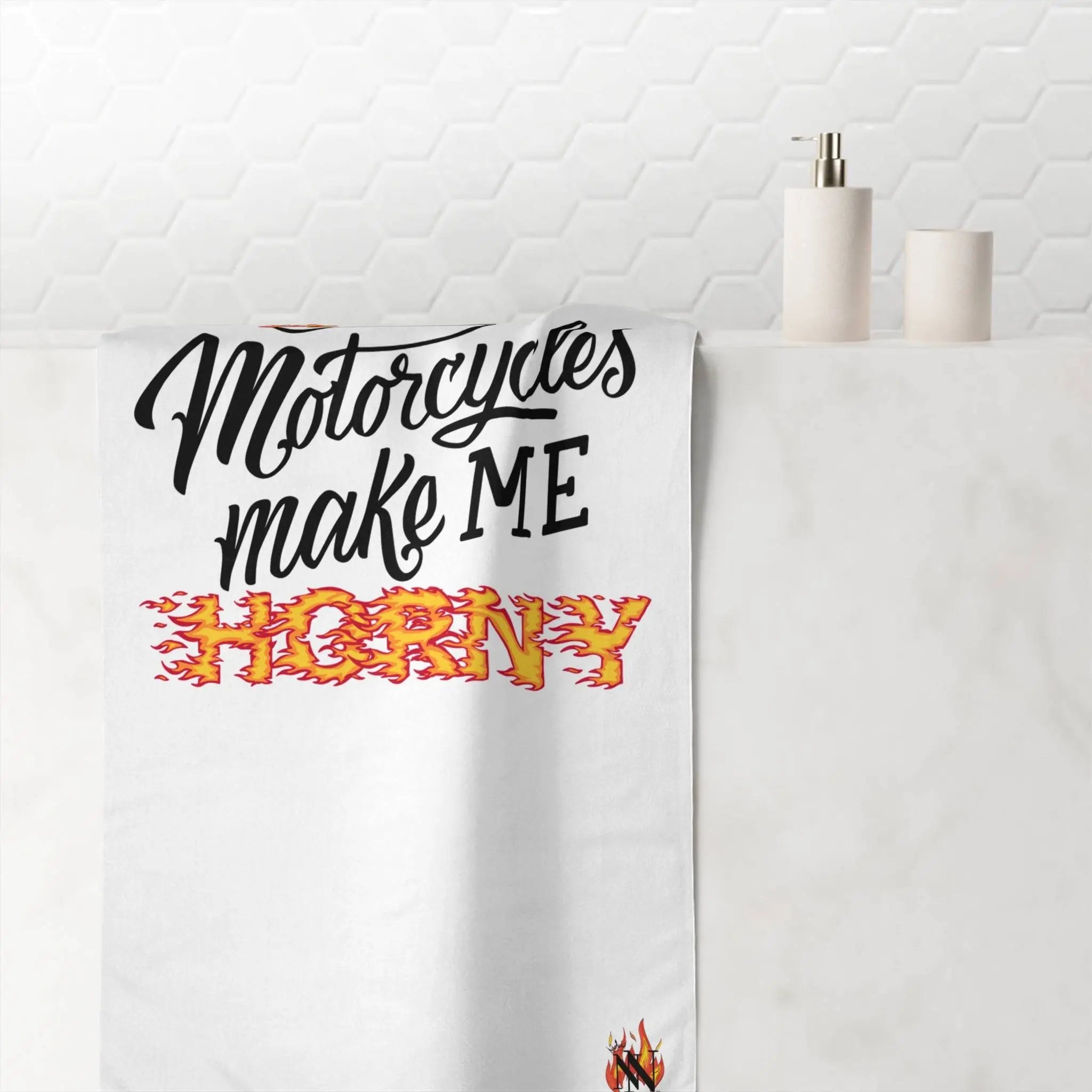 Motorcycles Make Me Horny | Mix & Match Bougie XL Fun-Flirty Lovers’ Towels