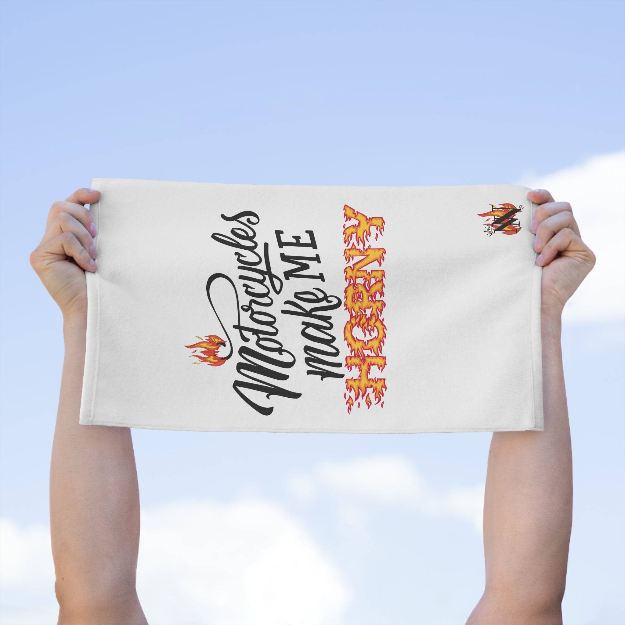 Motorcycles Make Me Horny | Mix & Match Soft Fun-Flirty Lovers’ Towels
