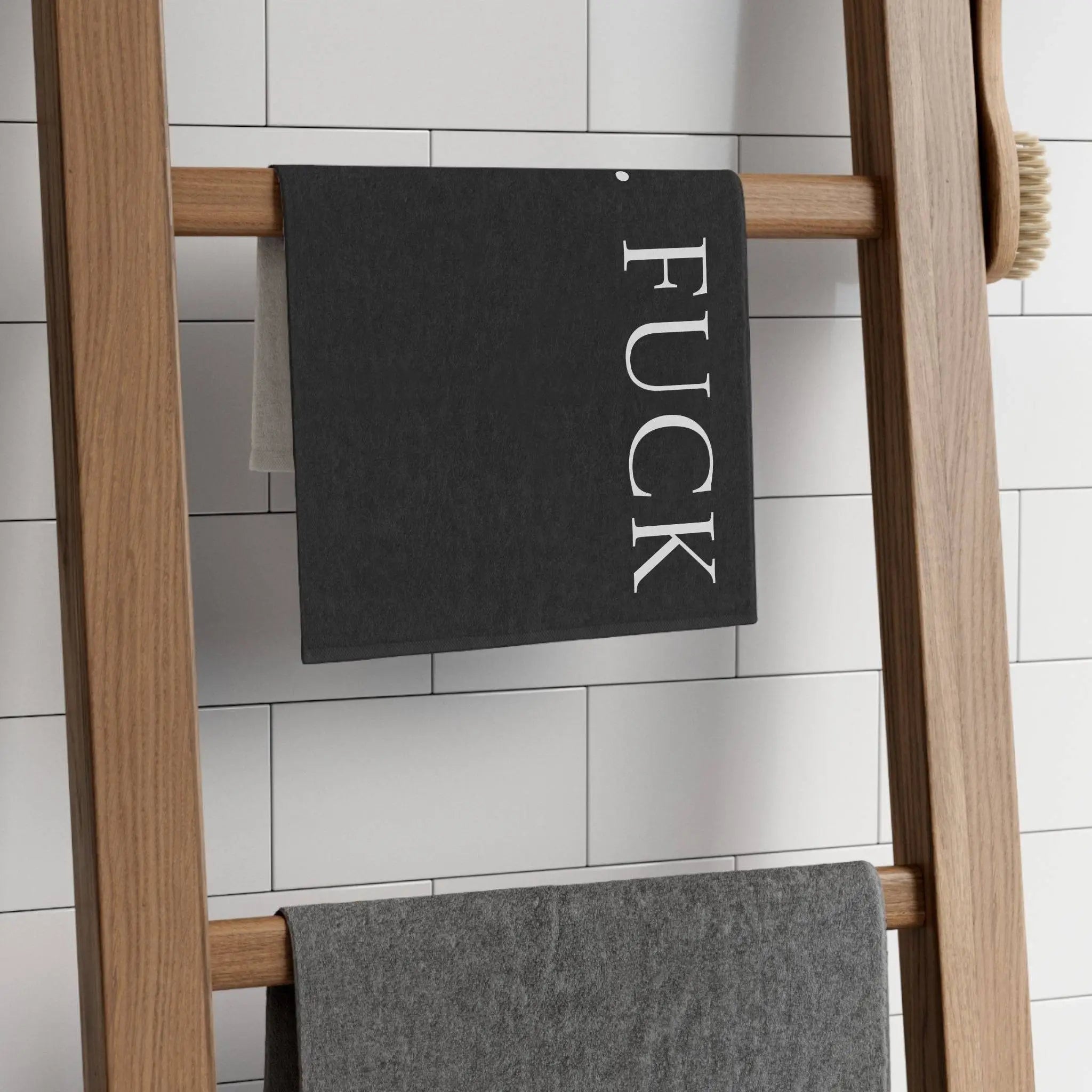 Mr. Fuck Black Mix & Match Soft Sex Towels | Flirty Lovers’ Gifts